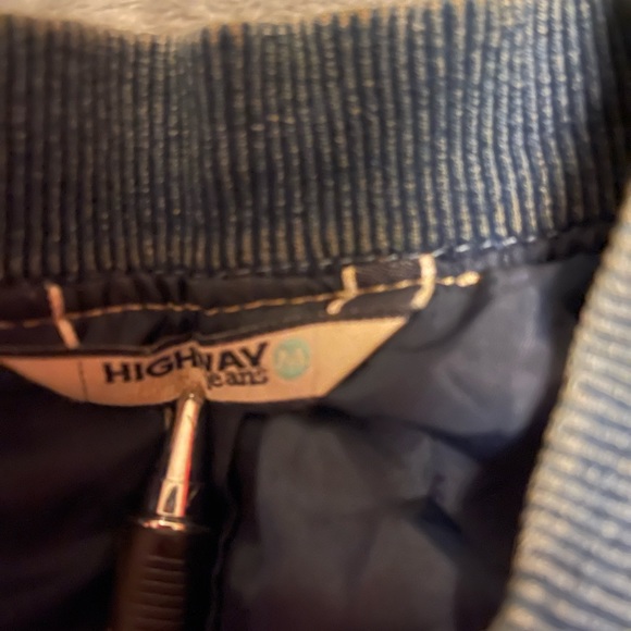 Denim jean, bomber style spring jacket - Picture 4 of 5